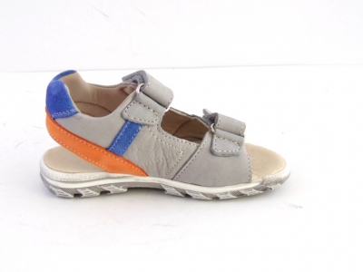 Sandale copii LM, cod 3S189, seria BERRY, gri deschis, piele naturala