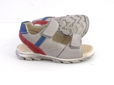 Sandale copii LM, cod 3S192, seria BERRY, gri deschis, piele naturala