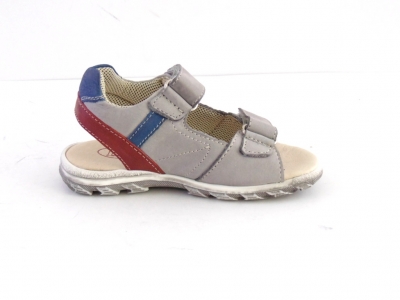 Sandale copii LM, cod 3S192, seria BERRY, gri deschis, piele naturala