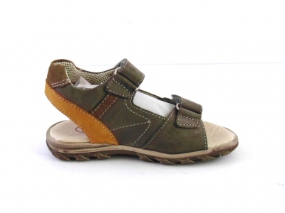 Sandale copii LM, cod 3S195, seria BERRY, khaki, piele naturala