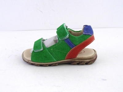 Sandale copii LM, cod 3S197, seria BERRY, verde lime, piele naturala