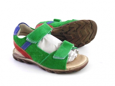 Sandale copii LM, cod 3S197, seria BERRY, verde lime, piele naturala