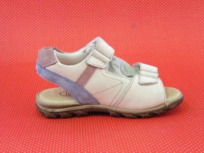 Sandale copii LM, cod 3S207, seria BERRY, crem, piele naturala