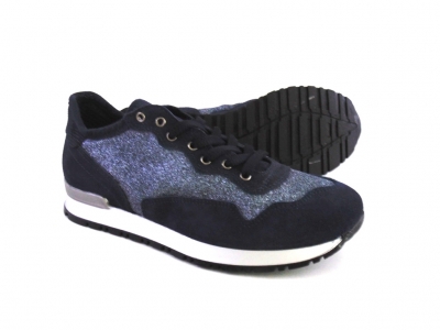 Pantofi sport femei LM, cod 2A259, seria SPORA, bleumarin, piele naturala