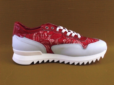 Pantofi sport femei LM, cod 2A264, seria SPORA, rosu, piele naturala