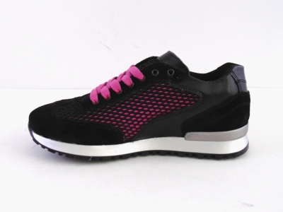 Pantofi sport femei LM, cod 2A271, seria LOLA, negru, piele naturala