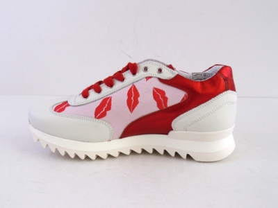 Pantofi sport femei LM, cod 2A274, seria LOLA, alb, piele naturala