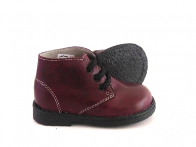 Ghete copii LM, cod 3G948, seria CREP, bordo, piele naturala