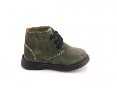 Ghete copii LM, cod 3G950, seria CREP, olive, piele naturala