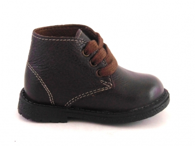 Ghete copii LM, cod 3G955, seria CREP, maro inchis, piele naturala