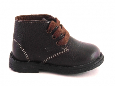Ghete copii LM, cod 3G959, seria CREP, maro inchis, piele naturala
