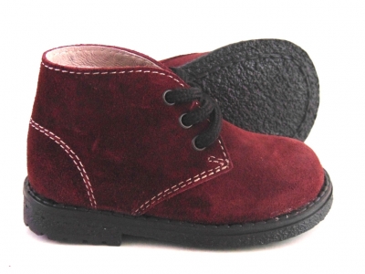 Ghete copii LM, cod 3G963, seria CREP, visiniu, piele naturala