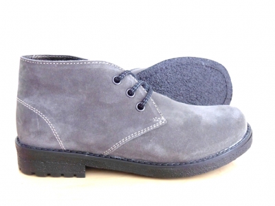 Ghete femei LM, cod 2G674, seria CREP, gri deschis, piele naturala