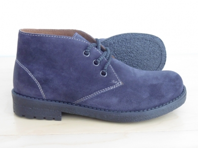 Ghete femei LM, cod 2G679, seria CREP, mov, piele naturala