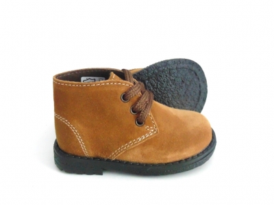 Ghete copii LM, cod 3G978, seria CREP, maro deschis, piele naturala