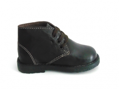 Ghete copii LM, cod 3G992, seria CREP, maro inchis, piele naturala