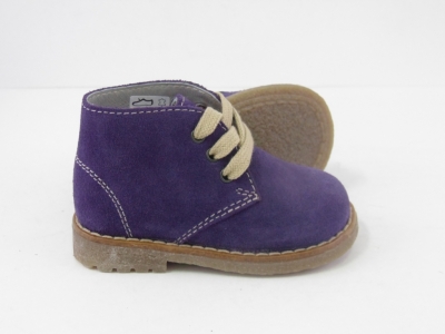 Ghete copii LM, cod 3G1013, seria CREP, mov, piele naturala