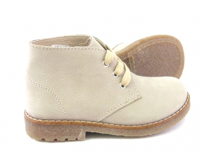 Ghete copii LM, cod 3G1018, seria CREP, crem, piele naturala