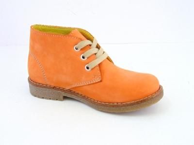 Ghete copii LM, cod 3G1046, seria CREP, portocaliu, piele naturala