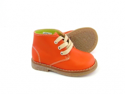 Ghete copii LM, cod 3G1049, seria CREP, caramiziu, piele naturala