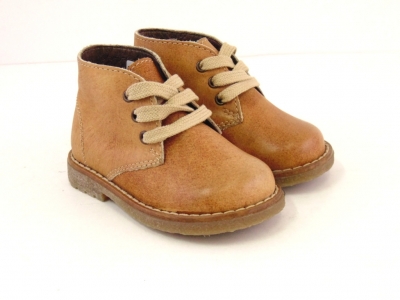 Ghete copii LM, cod 3G1060, seria CREP, maro deschis, piele naturala