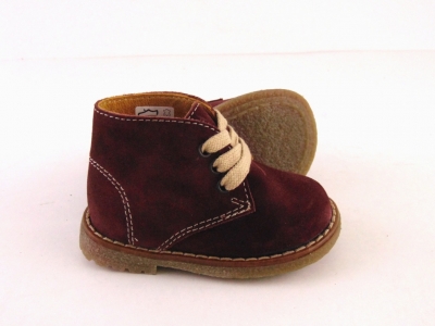 Ghete copii LM, cod 3G1067, seria CREP, visiniu, piele naturala