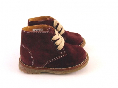 Ghete copii LM, cod 3G1067, seria CREP, visiniu, piele naturala