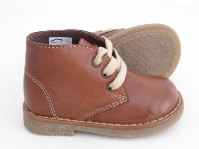 Ghete copii LM, cod 3G1093, seria CREP, maro deschis, piele naturala