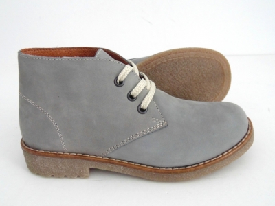 Ghete copii LM, cod 3G1102, seria CREP, gri deschis, piele naturala