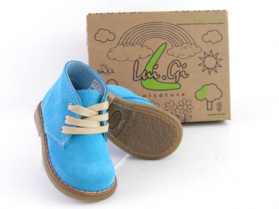 Ghete copii LM, cod 3G1136, seria CREP, turcoaz, piele naturala