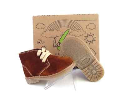 Ghete copii LM, cod 3G1137, seria CREP, maro, piele naturala