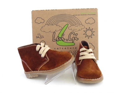 Ghete copii LM, cod 3G1137, seria CREP, maro, piele naturala