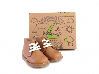 Ghete copii LM, cod 3G1138, seria CREP, maro deschis, piele naturala