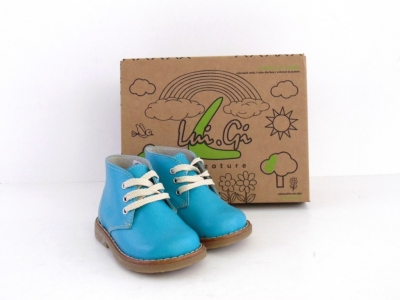 Ghete copii LM, cod 3G1140, seria CREP, turcoaz, piele naturala