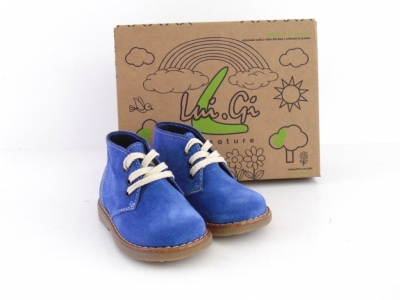 Ghete copii LM, cod 3G1152, seria CREP, albastru, piele naturala