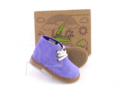 Ghete copii LM, cod 3G1157, seria CREP, mov, piele naturala