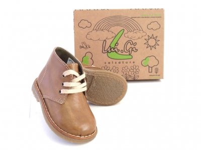 Ghete copii LM, cod 3G1164, seria CREP, maro, piele naturala