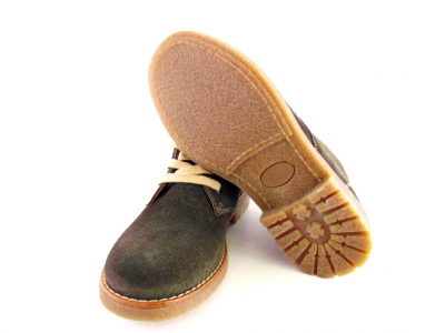 Ghete copii LM, cod 3G1190, seria CREP, maro inchis, piele naturala