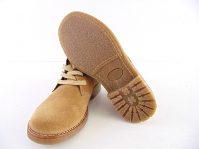 Ghete femei LM, cod 2G718, seria CREP, maro deschis, piele naturala