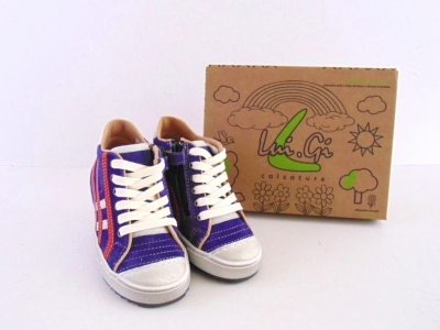 Pantofi sport copii Lui.Gi, cod 3A434, seria TRIP, mov, piele naturala