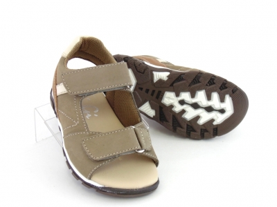 Sandale copii Lui.Gi, cod 3S211, seria BERRY, gri, piele naturala