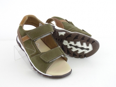 Sandale copii Lui.Gi, cod 3S215, seria BERRY, olive, piele naturala