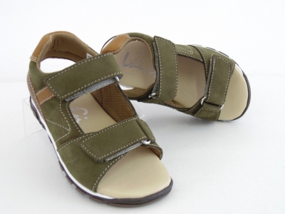 Sandale copii Lui.Gi, cod 3S215, seria BERRY, olive, piele naturala