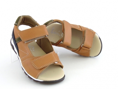 Sandale copii Lui.Gi, cod 3S216, seria BERRY, maro deschis, piele naturala
