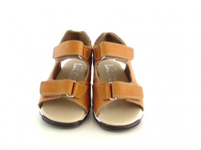 Sandale copii Lui.Gi, cod 3S217, seria BERRY, maro deschis, piele naturala