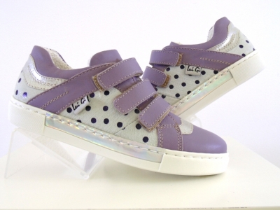 Pantofi sport copii fete Lui.Gi, cod 6A79, seria KIDDY GIRL, mov, piele naturala