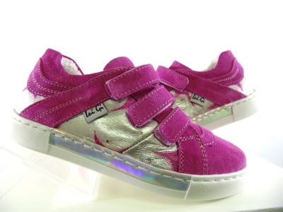 Pantofi sport copii fete Lui.Gi, cod 6A83, seria KIDDY GIRL, purpuriu, piele naturala