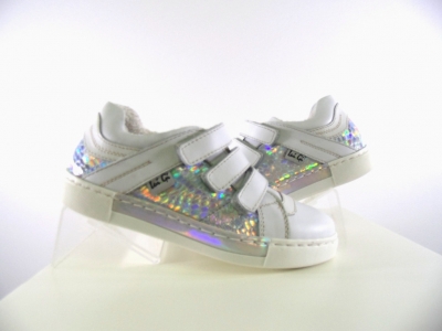 Pantofi sport copii fete Lui.Gi, cod 6A84, seria KIDDY GIRL, alb, piele naturala