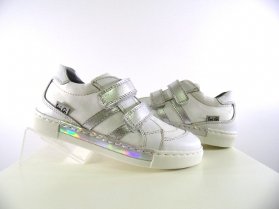 Pantofi sport copii fete Lui.Gi, cod 6A85, seria KIDDY GIRL, alb, piele naturala