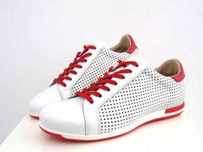 Pantofi sport barbati Lui.Gi, cod 1A560, seria ARIA, alb, piele naturala